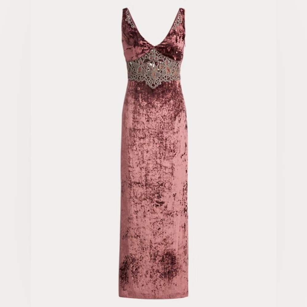 Ralph Lauren 50th Anniversary Annetta Velvet Dress